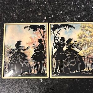 Vintage Silhouette Art Set